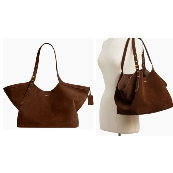 Coach Handbags - NEW WITH TAGS!  AUTHENTIC COACH WARM BROWN SUEDE GRAMERCY HANDBAG